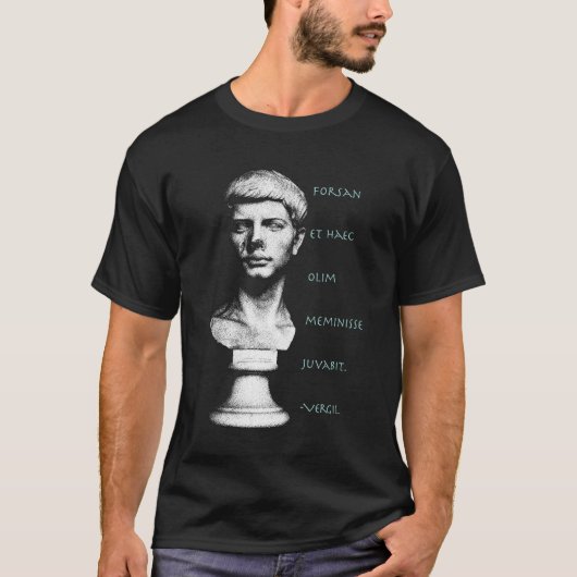 Vergil-Forsan op zwart T-shirt (Voorkant)