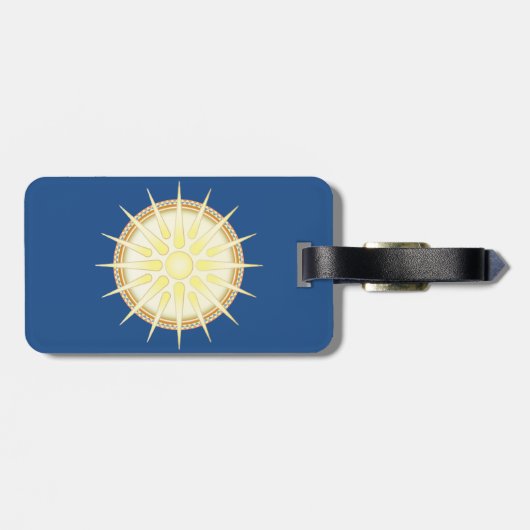 Vergina Sun Bagagelabel (Achterkant horizontaal)