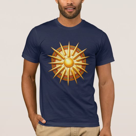Vergina Sun Emblem – Ancient Macedonian Symbol T-shirt (Voorkant)