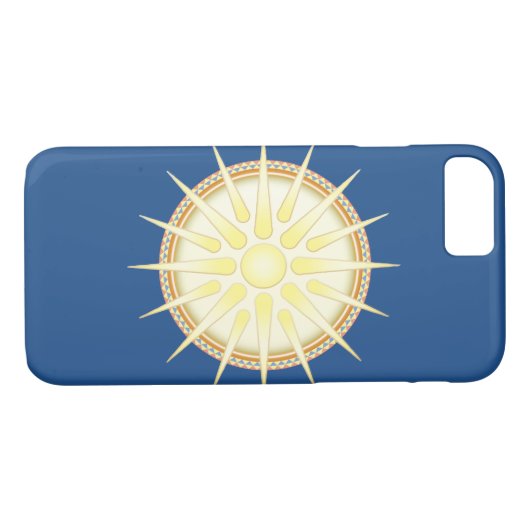 Vergina Sun iPhone 7 Hoesje (Achterkant (Horizontaal))
