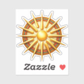Vergina Zon Embleem – Antiek Macedonisch Symbool Sticker (Vel)