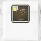 Vergine 23 agosto al 23 settembre Aufkleber Vierkante Sticker (Tas)