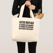 VERGIS JE NOOIT GROTE TOTE BAG (Voorkant (product))