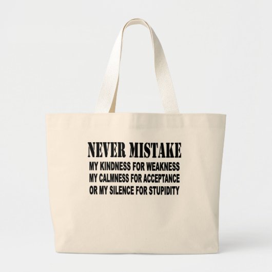 VERGIS JE NOOIT GROTE TOTE BAG (Voorkant)
