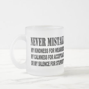 VERGIS JE NOOIT MATGLAS KOFFIEMOK
