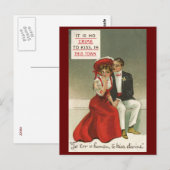 Vergissen is menselijk, kussen, goddelijk 1909  briefkaart (Voorkant / Achterkant)