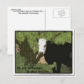 Vergissen is menselijk, om runderlijk Briefkaart t (Voorkant / Achterkant)