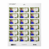 vergissmeinicht adressaufkleber etiket (Full Sheet)