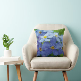 Vergissmeinnicht blau - Aquarell-Design | Kussen