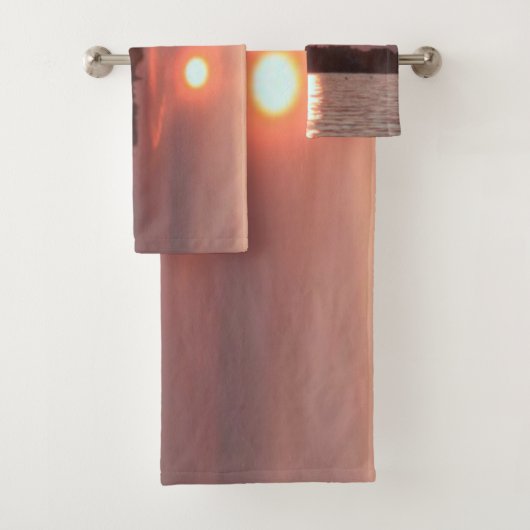 Verglaasde zonsondergang bad handdoek (Insitu)
