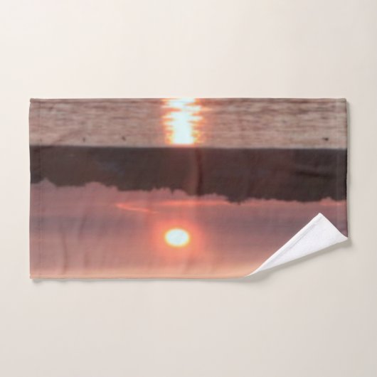 Verglaasde zonsondergang bad handdoek (Handdoek)