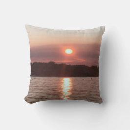 Verglaasde zonsondergang kussen