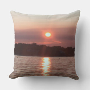 Verglaasde zonsondergang kussen