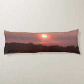 Verglaasde zonsondergang lichaamskussen (Achterkant)