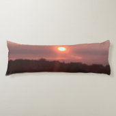 Verglaasde zonsondergang lichaamskussen (Voorkant)