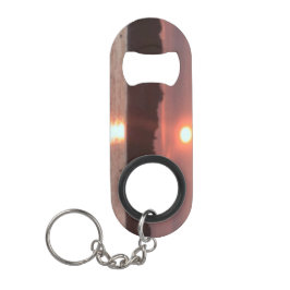 Verglaasde zonsondergang mini flessenopener