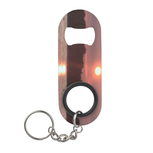 Verglaasde zonsondergang mini flessenopener (Voorkant)