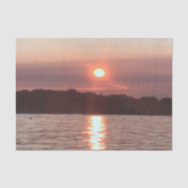 Verglaasde zonsondergang tissuepapier