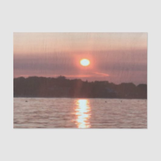 Verglaasde zonsondergang tissuepapier (Voorkant)