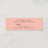 Verglanzend Mandala - Visitekaartje, Label prijs (Achterkant)