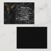 Verglanzende ringen van engel Dank je kaarten Notitiekaartje (Voorkant / Achterkant)