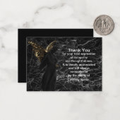 Verglanzende ringen van engel Dank je kaarten Notitiekaartje (Voorkant / Achterkant in situ)