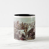 Vergoeding van de 21ste danseres bij Omdurman 2 Tweekleurige Koffiemok (Center)