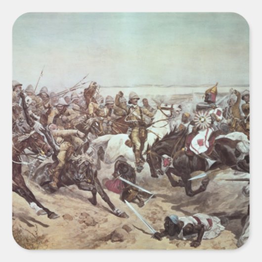 Vergoeding van de 21ste danseres bij Omdurman 2 Vierkante Sticker (Voorkant)