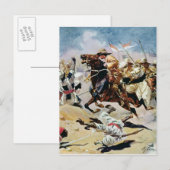 Vergoeding van de 21ste Lancers bij Omdurman Briefkaart (Voorkant / Achterkant)
