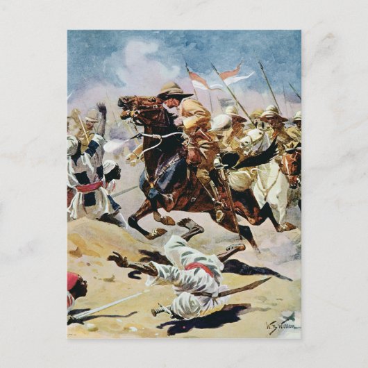 Vergoeding van de 21ste Lancers bij Omdurman Briefkaart (Voorkant)