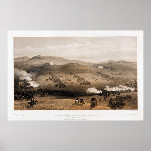 Vergoeding van de Lichte Cavalerie Brigade door Si Poster (Voorkant)