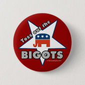 Vergooi de GOP BIGOTS! Ronde Button 5,7 Cm (Voorkant)