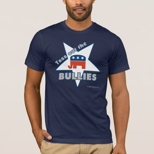 Vergooi de GOP BULLIES! T-shirt (Voorkant)