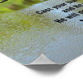 Vergoten je last op de Heer...Ps. 55:22 Poster (Hoek)