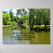 Vergoten je last op de Heer...Ps. 55:22 Poster (Voorkant)