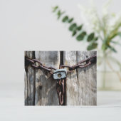 Vergrendeld Briefkaart (Staand voorkant)