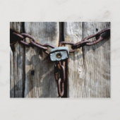 Vergrendeld Briefkaart (Voorkant)