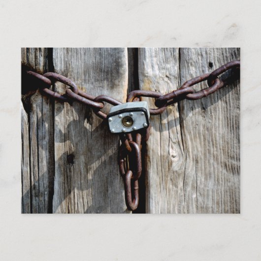 Vergrendeld Briefkaart (Voorkant)