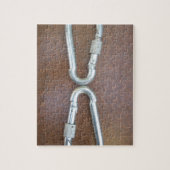 Vergrendeld: duurzaam stalen karabijnhaak ontwerp legpuzzel (Verticaal)