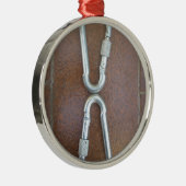 Vergrendeld: duurzaam stalen karabijnhaak ontwerp metalen ornament (Rechts)