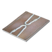 Vergrendeld: duurzaam stalen karabijnhaak ontwerp notitieblok (Linkerzijde)