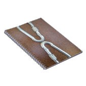 Vergrendeld: duurzaam stalen karabijnhaak ontwerp notitieboek (Rechterzijde)