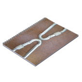 Vergrendeld: duurzaam stalen karabijnhaak ontwerp notitieboek (Linkerzijde)