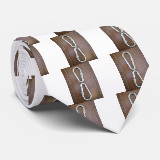 Vergrendeld: duurzaam stalen karabijnhaak ontwerp stropdas (Opgerold)