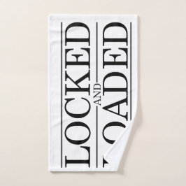 Vergrendeld en geladen chassis handdoek