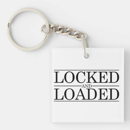 Vergrendeld en geladen chassis sleutelhanger (Voorkant)