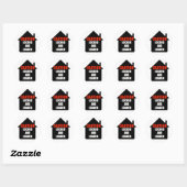 Vergrendeld en geladen Home Ronde Sticker (Vel)