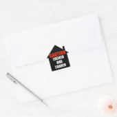 Vergrendeld en geladen Home Ronde Sticker (Envelop)