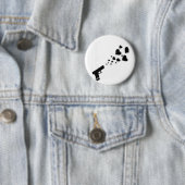 Vergrendeld en geladen met hart ronde button 5,7 cm (In situ)