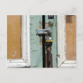 Vergrendeld en verlaten briefkaart (Voorkant)